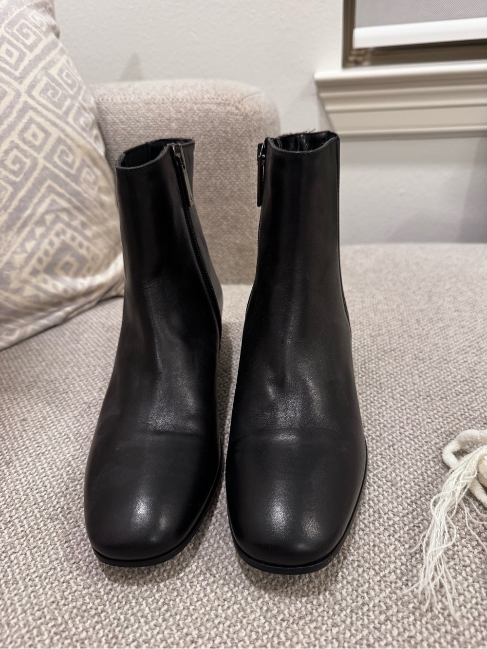 Aquatalia Black Ankle Boots — Size 5.5, New With Tags